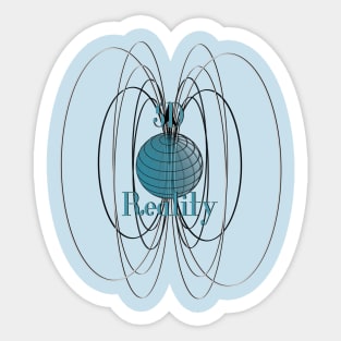 5D Reality Ley Lines Sticker